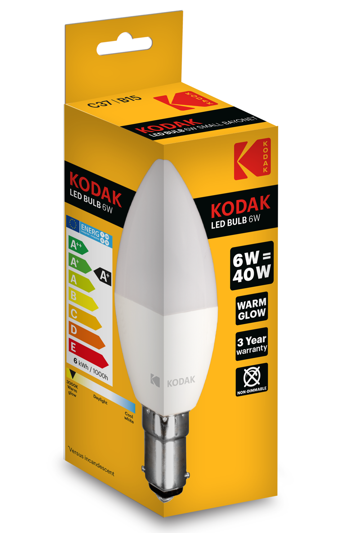 KODAK C37 LED Bulbs