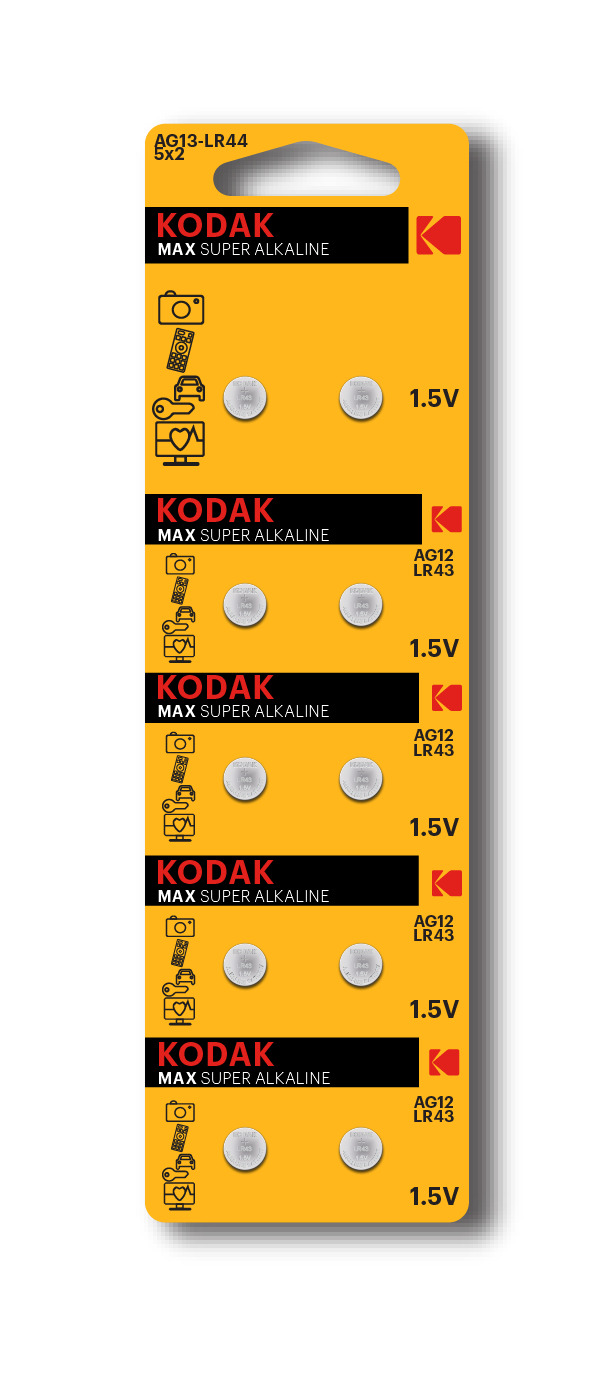Kodak Max AG13 / LR44 Alkaline Battery 2pcs 